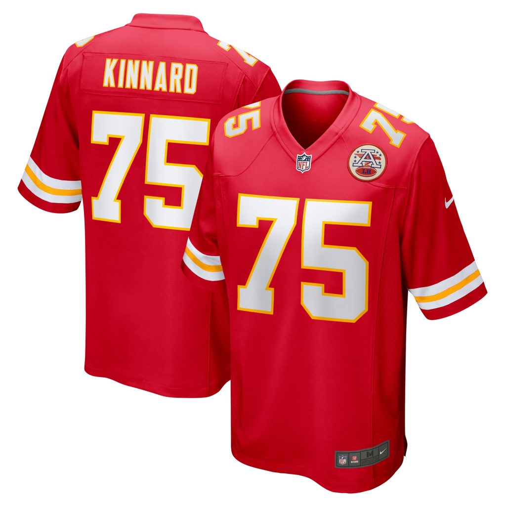 Men's Kansas City Chiefs Darian Kinnard Nike Red Game Player Jersey