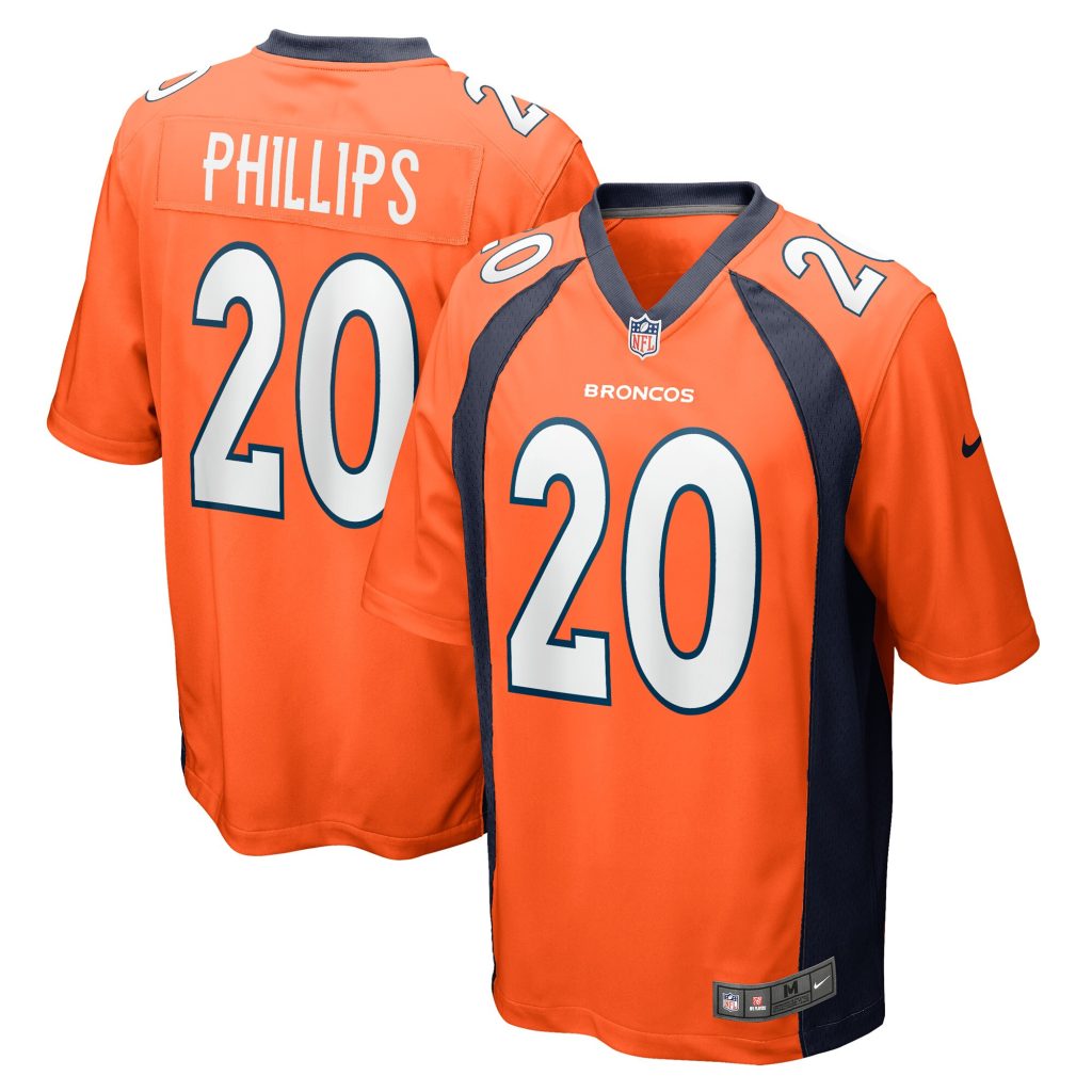 Men's Denver Broncos Darius Phillips Nike Orange Game Player Jersey