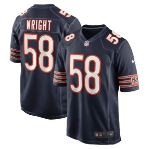 Men's Chicago Bears Darnell Wright Nike Navy 2023 NFL Draft First Round Pick Game Jersey