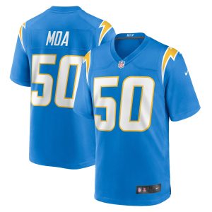 Men's Los Angeles Chargers David Moa Nike Powder Blue Home Game Player Jersey