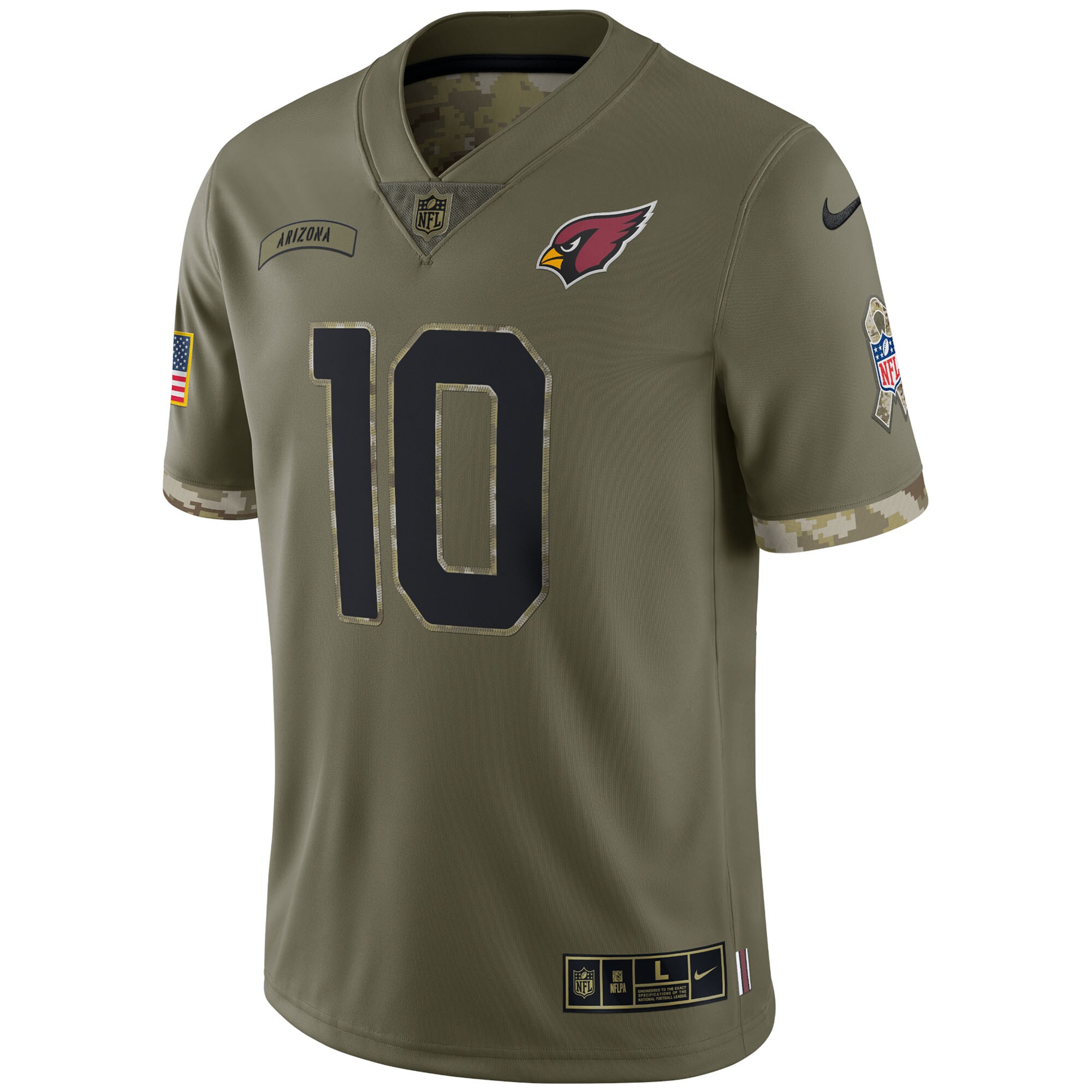 Men's Arizona Cardinals Nike Olive 2022 Salute To Service Limited Jersey