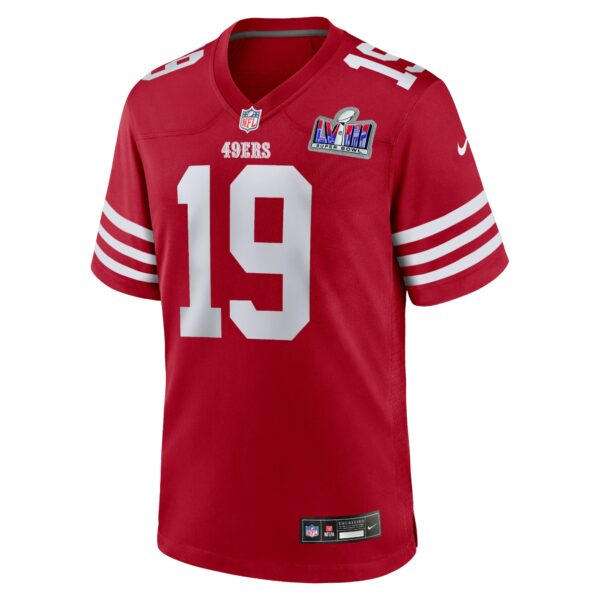 Deebo Samuel San Francisco 49ers Nike Super Bowl LVIII Game Jersey - Scarlet