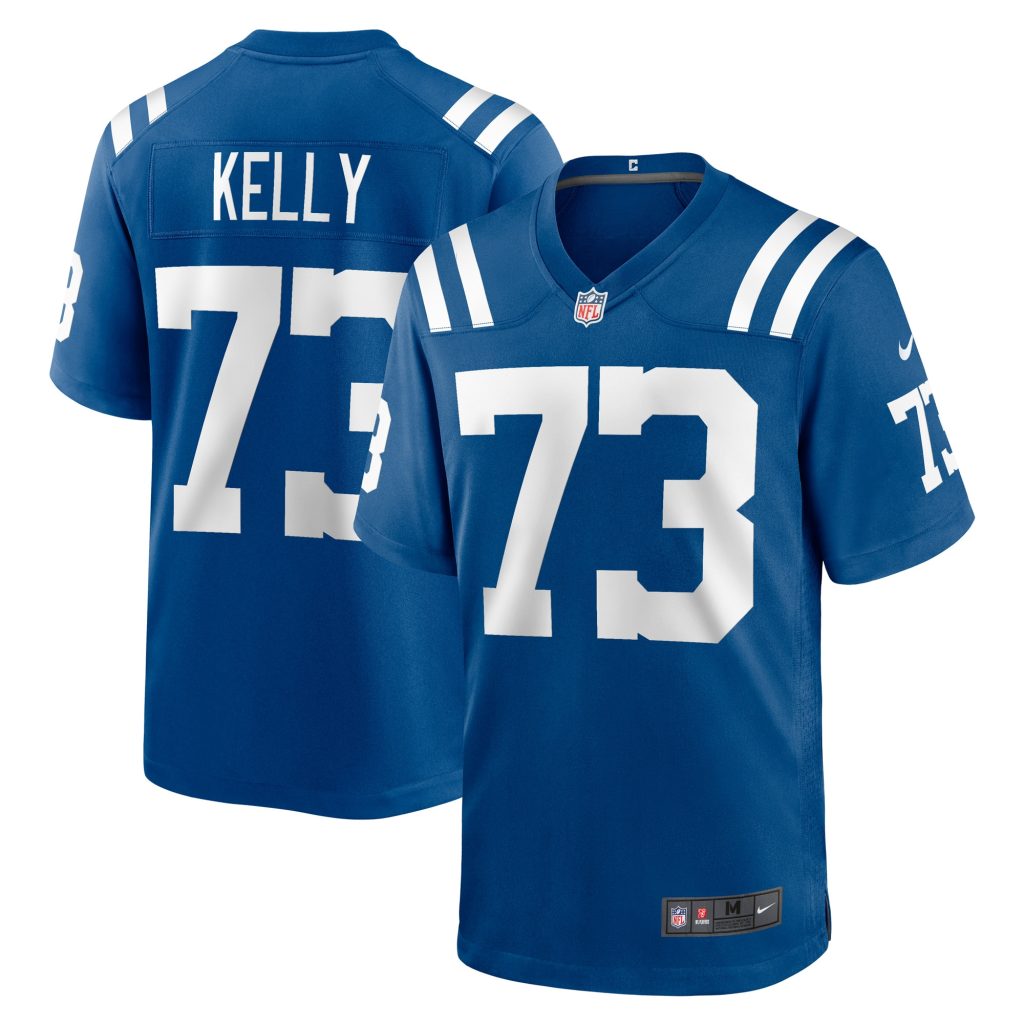 Men's Indianapolis Colts Dennis Kelly Nike Royal Game Player Jersey