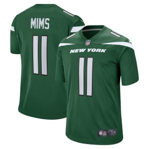 Men's New York Jets Denzel Mims Nike Gotham Green Game Jersey