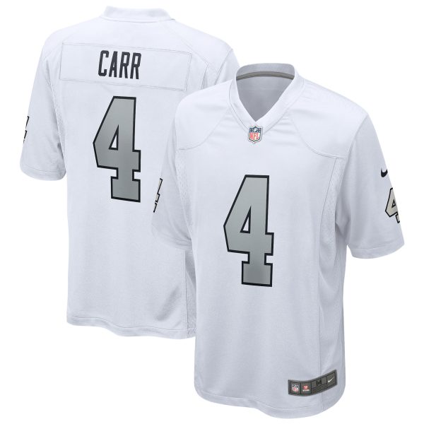 Men's Nike Derek Carr White Las Vegas Raiders Alternate Game Jersey