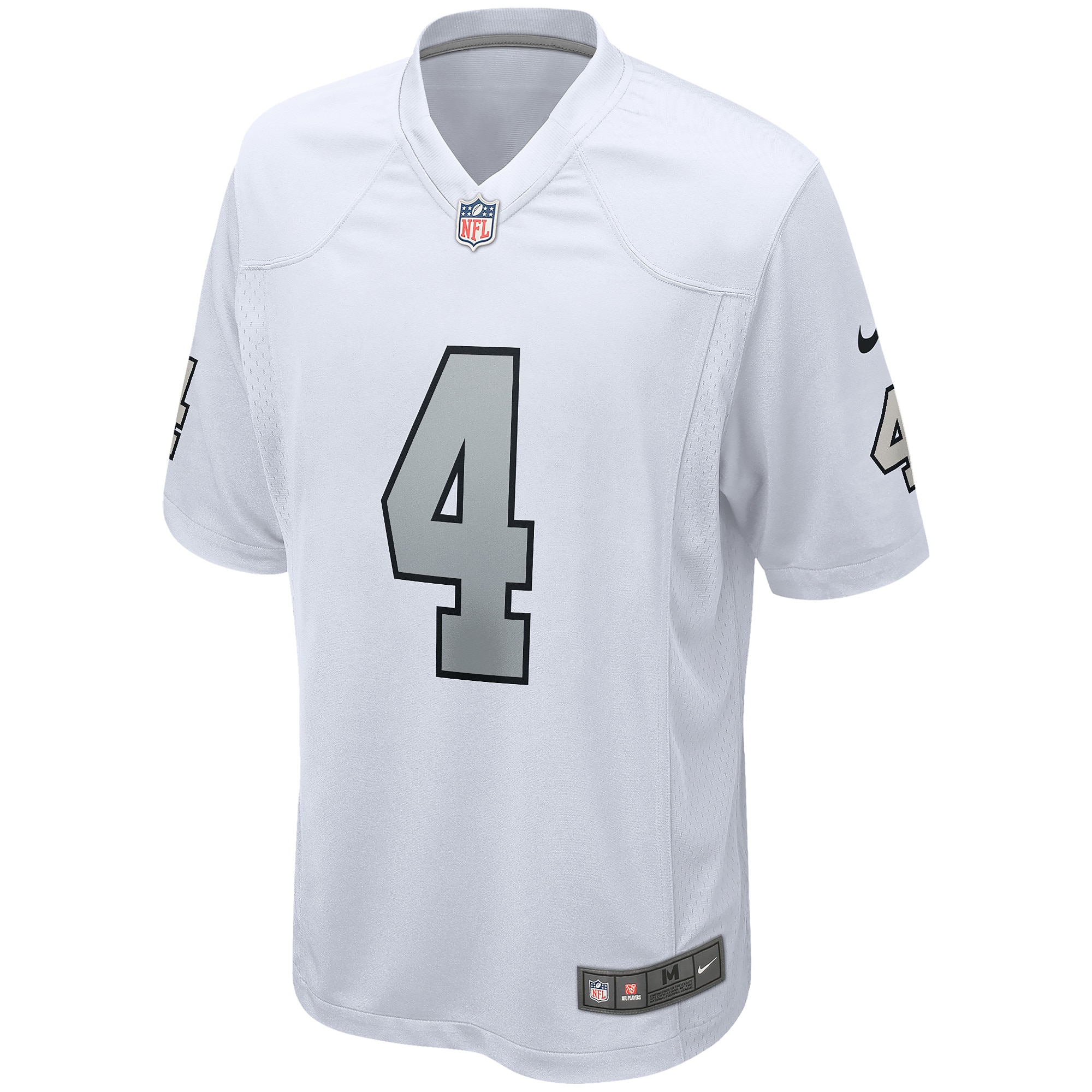 Men's Nike Derek Carr White Las Vegas Raiders Alternate Game Jersey