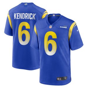 Men's Los Angeles Rams Derion Kendrick Nike Royal Game Player Jersey