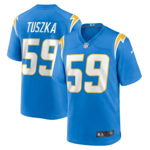 Men's Los Angeles Chargers Derrek Tuszka Nike Powder Blue Home Game Player Jersey