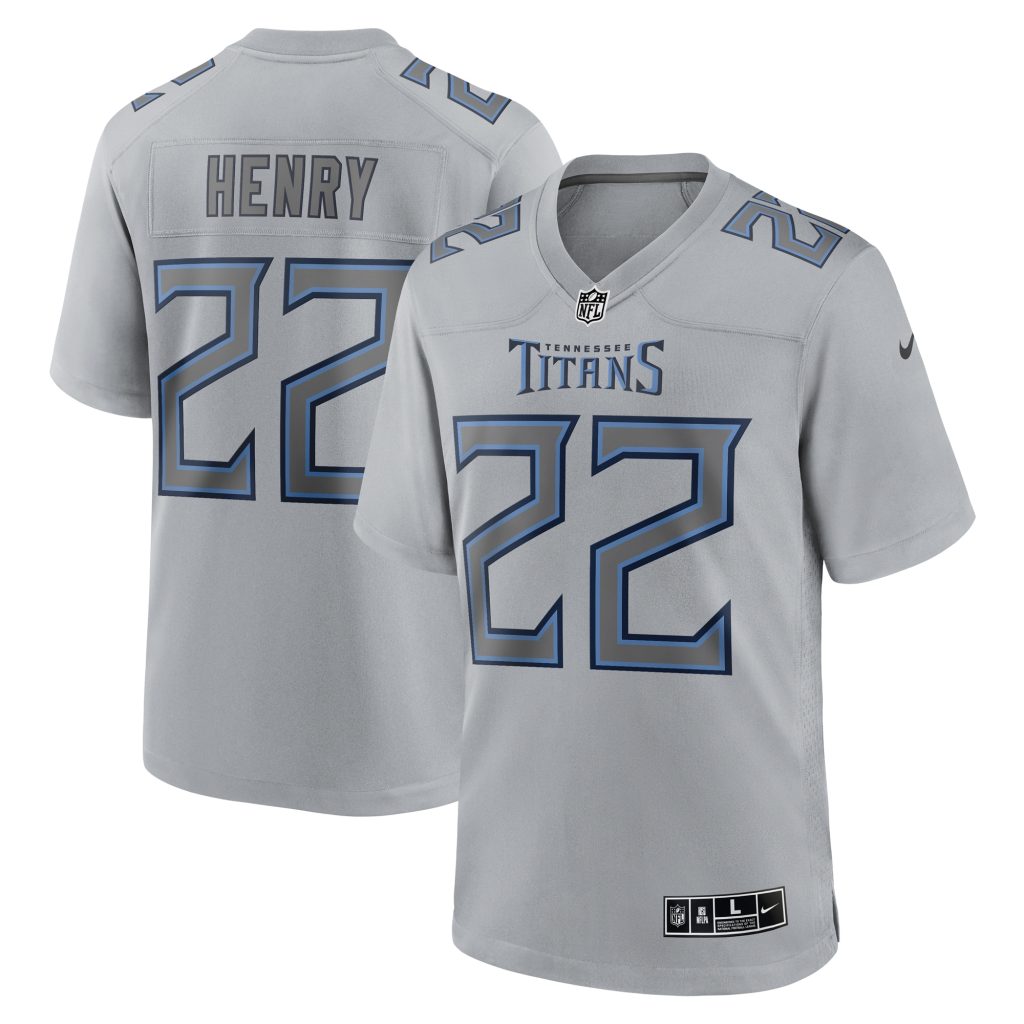 Men's Tennessee Titans Derrick Henry Nike Gray Atmosphere Fashion Game Jersey