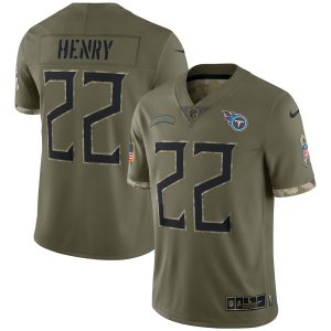 Men's Tennessee Titans Nike Olive 2022 Salute To Service Limited Jersey