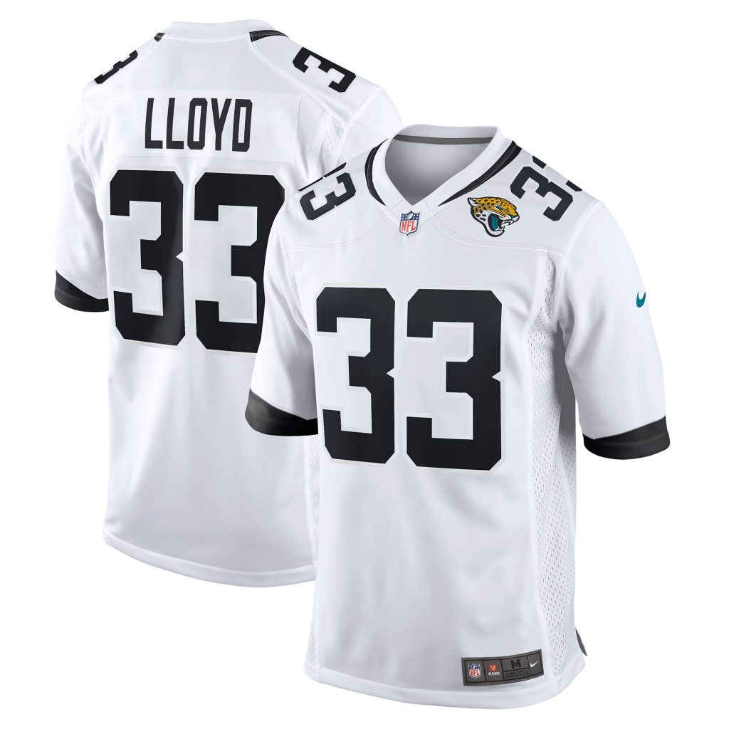 Men's Jacksonville Jaguars Devin Lloyd Nike White Away Game Player Jersey