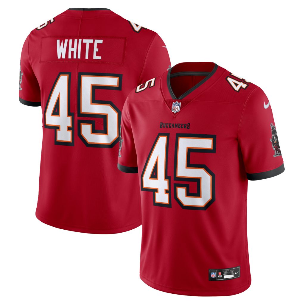 Men's Tampa Bay Buccaneers Devin White Nike Red  Vapor Untouchable Limited Jersey