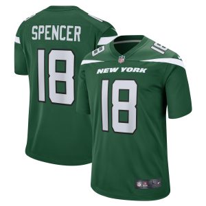 Men's New York Jets Diontae Spencer Nike Gotham Green Game Player Jersey