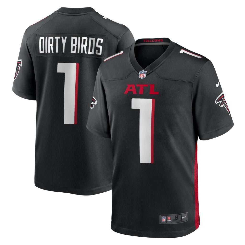 Men's Atlanta Falcons Dirty Birds Nike Black Game Jersey
