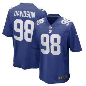 Men's New York Giants D.J. Davidson Nike Royal Game Player Jersey