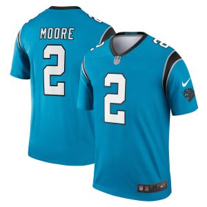 Men's Carolina Panthers D.J. Moore Nike Blue Legend Jersey
