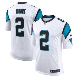 Men's Carolina Panthers D.J. Moore Nike White Vapor Limited Jersey