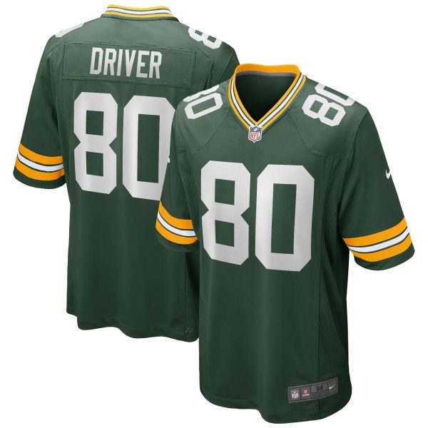 Men's Green Bay Packers Donald Driver Nike Green Game Retired Player Jersey
