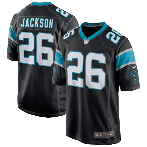 Men's Carolina Panthers Donte Jackson Nike Black Game Jersey