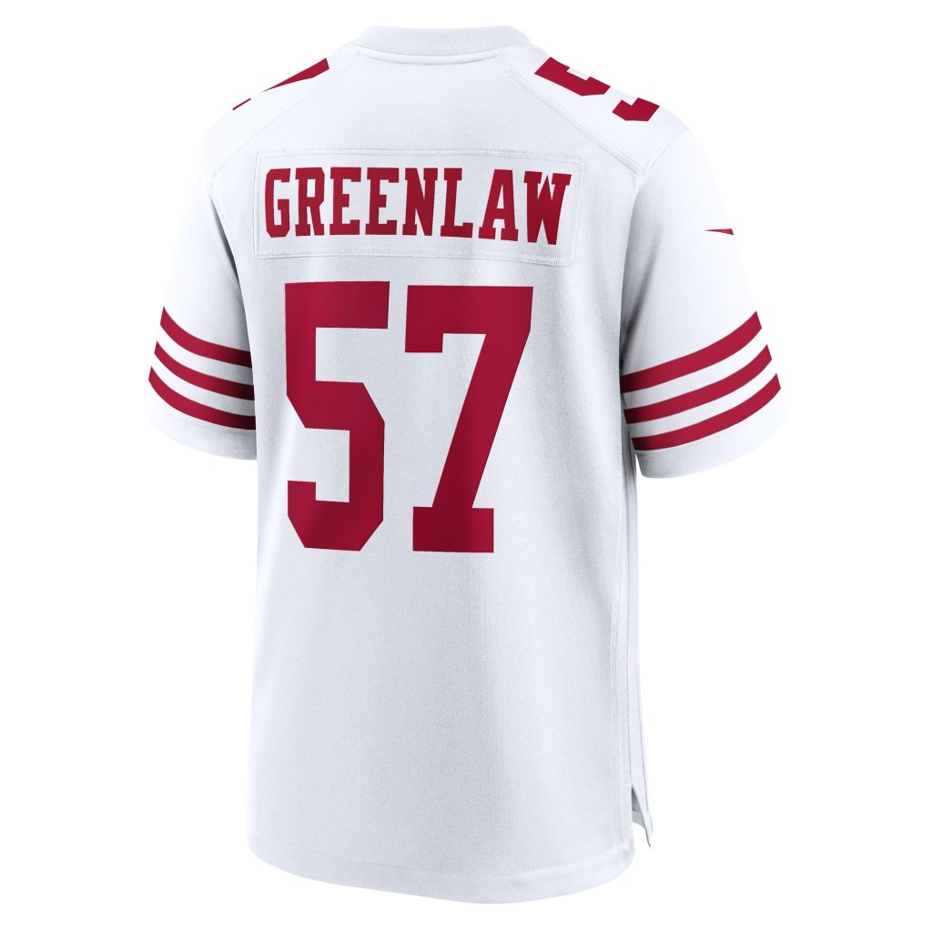 Dre Greenlaw San Francisco 49ers Nike Team Game Jersey - White