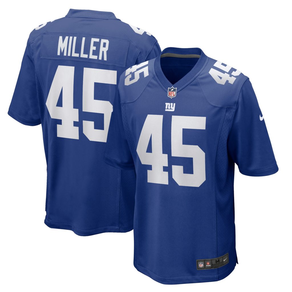 Men's New York Giants Dre Miller Nike Royal Home Game Player Jersey