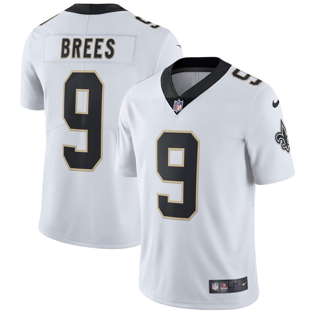 Men's Nike Drew Brees White New Orleans Saints Vapor Untouchable Limited Player Jersey
