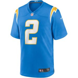 Men's Los Angeles Chargers Easton Stick Nike Powder Blue Game Jersey