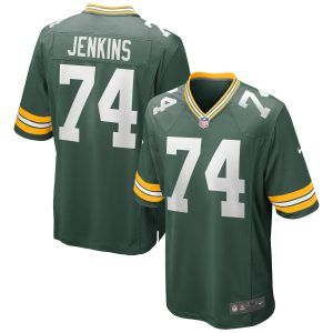 Men's Green Bay Packers Elgton Jenkins Nike Green Game Jersey