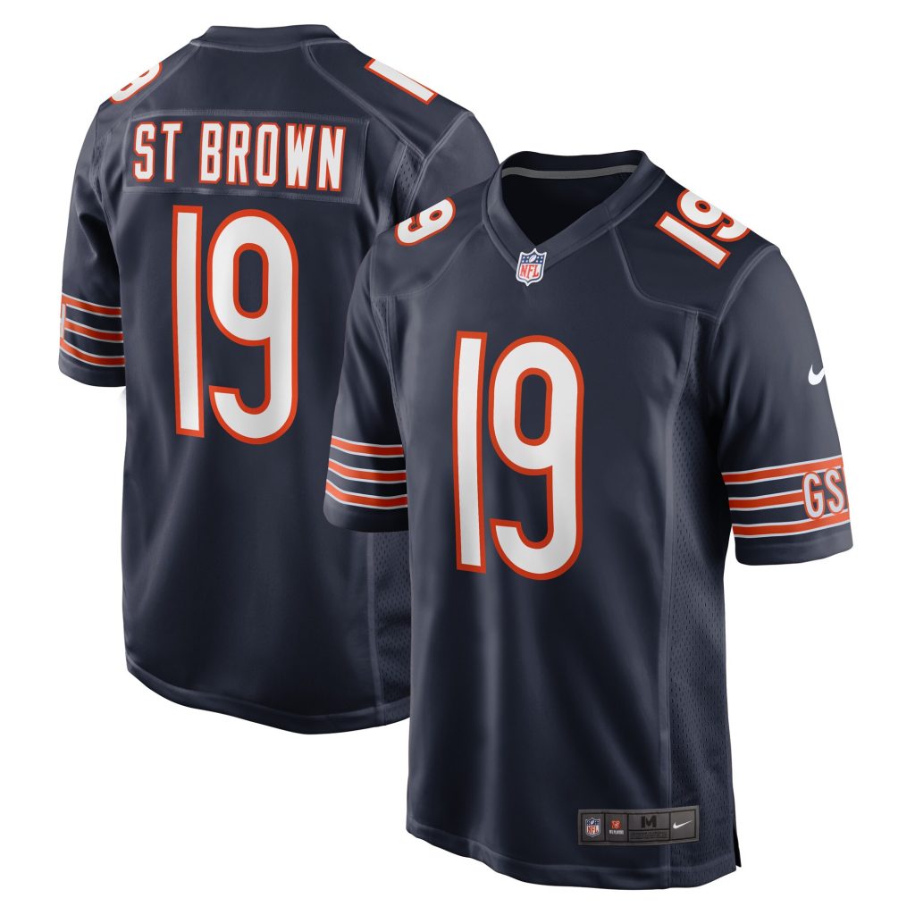 Men's Chicago Bears Equanimeous St. Brown Nike Navy Game Player Jersey