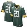 Men's Green Bay Packers Eric Stokes Nike Green Player Game Jersey