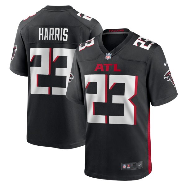 Men's Atlanta Falcons Erik Harris Nike Black Game Player Jersey