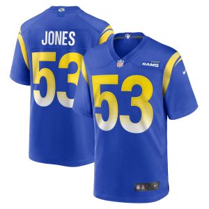 Men's Los Angeles Rams Ernest Jones Nike Royal Team Game Player Jersey