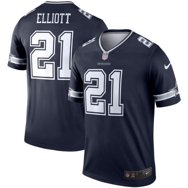 Men's Dallas Cowboys Ezekiel Elliott Nike Navy Legend Player Jersey