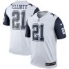 Men's Dallas Cowboys Ezekiel Elliott Nike White Color Rush Legend Player Jersey