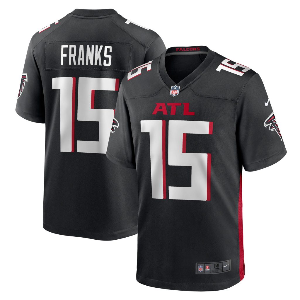 Men's Atlanta Falcons Feleipe Franks Nike Black Game Jersey