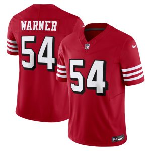 Men's San Francisco 49ers Fred Warner Nike Scarlet Vapor F.U.S.E. Limited Jersey