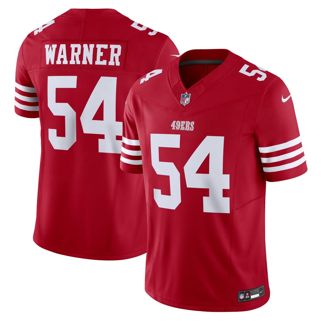 Men's San Francisco 49ers Fred Warner Nike Scarlet Vapor F.U.S.E. Limited Jersey