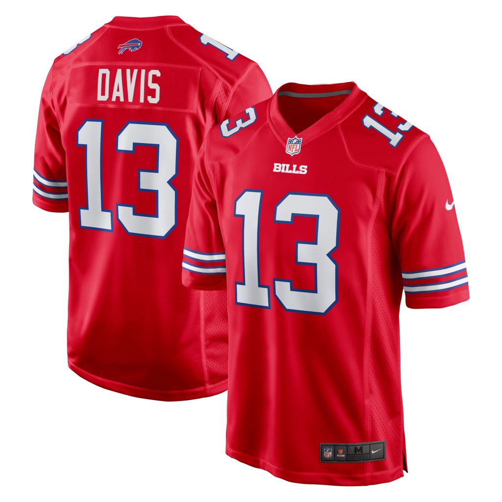 Men's Buffalo Bills Gabe Davis Nike Red Alternate Game Jersey