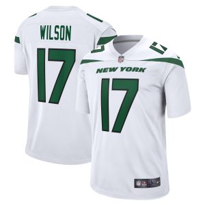 Men's New York Jets Garrett Wilson Nike White Game Player Jersey