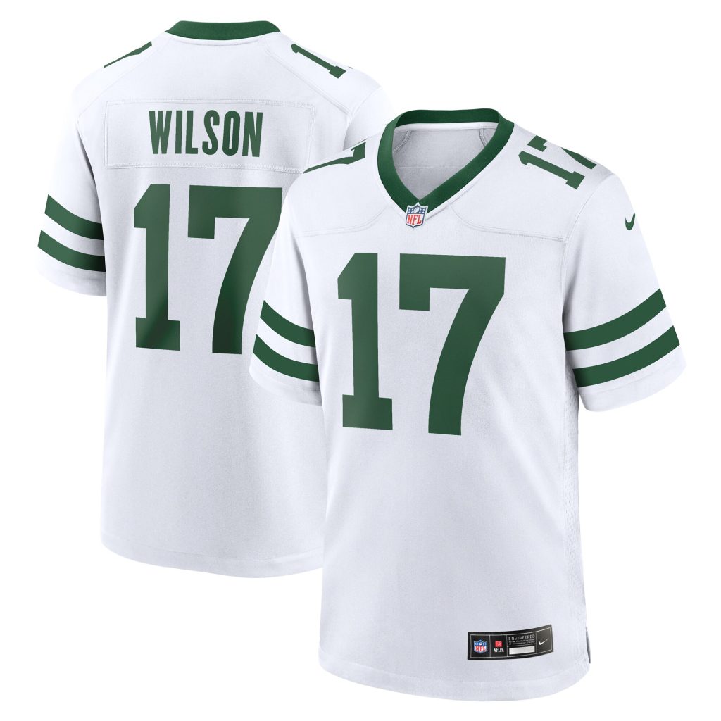 Garrett Wilson New York Jets Nike Legacy Player Game Jersey - White
