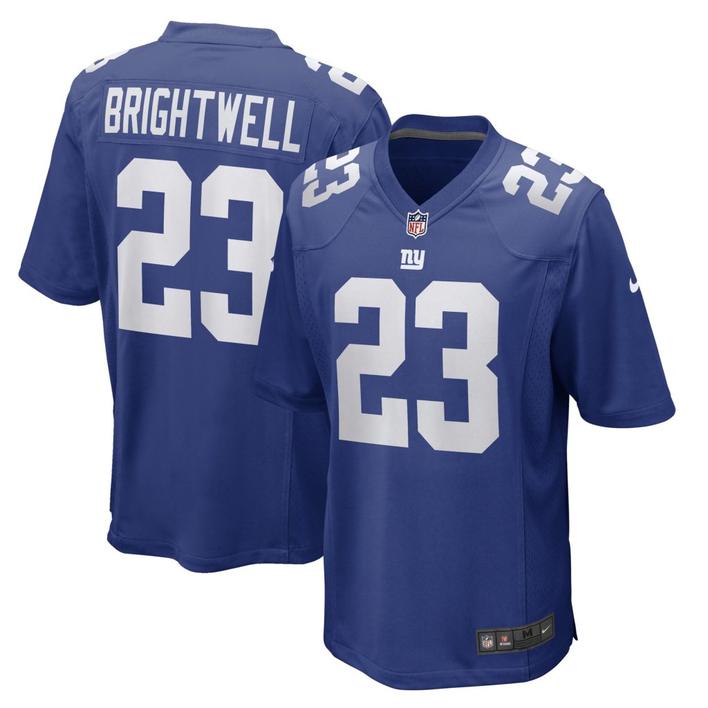 Men's New York Giants Gary Brightwell Nike Royal Team Game Player Jersey
