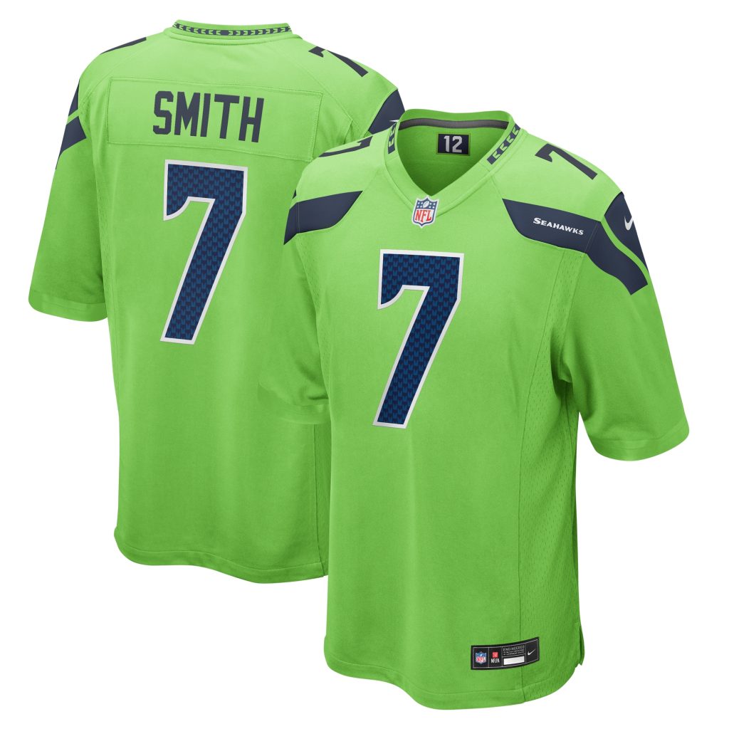 Geno Smith Seattle Seahawks Nike  Game Jersey - Neon Green