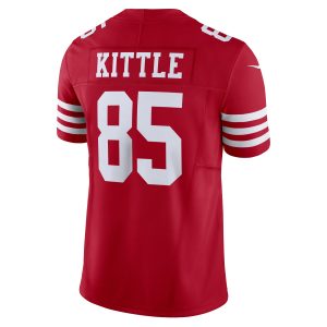 Men's San Francisco 49ers George Kittle Nike Scarlet Vapor F.U.S.E. Limited Jersey