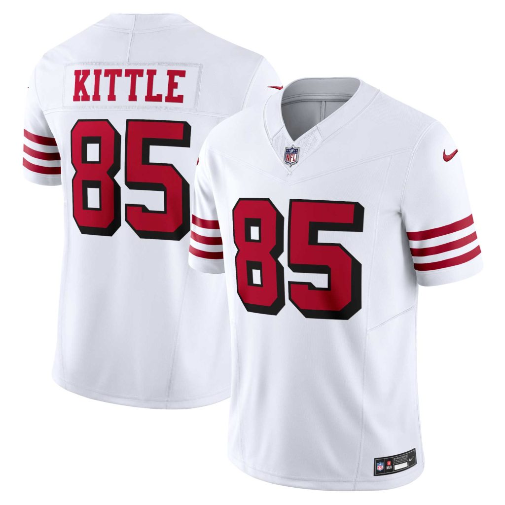 Men's San Francisco 49ers George Kittle Nike White Alternate Vapor F.U.S.E. Limited Jersey
