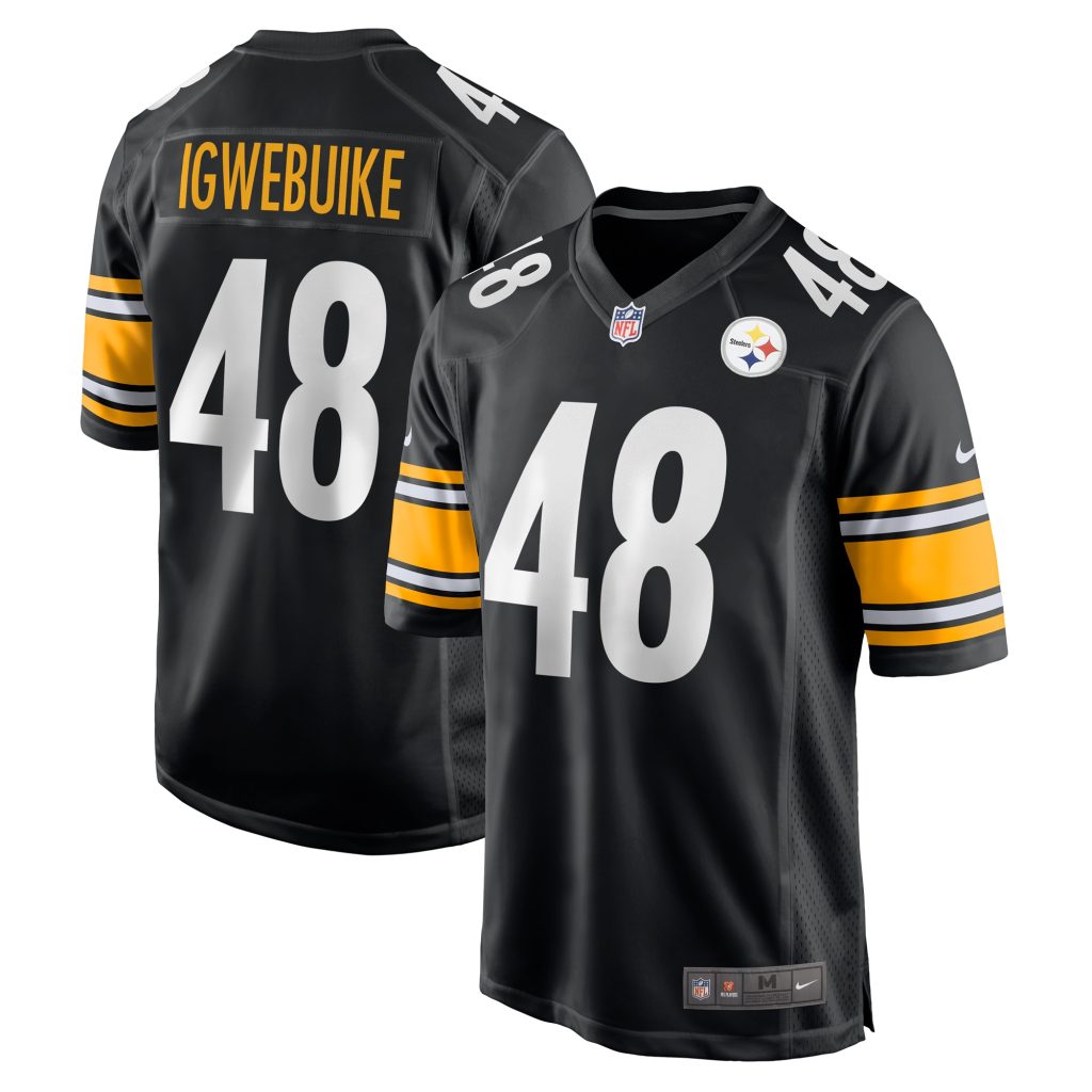 Godwin Igwebuike Pittsburgh Steelers Nike  Game Jersey -  Black