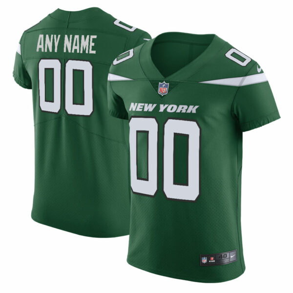 Men's New York Jets Nike Gotham Green Vapor Untouchable Elite Custom Jersey