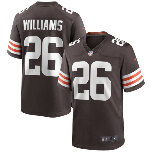 Men's Cleveland Browns Greedy Williams Nike Brown Game Jersey