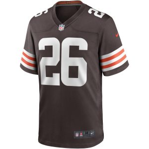 Men's Cleveland Browns Greedy Williams Nike Brown Game Player Jersey