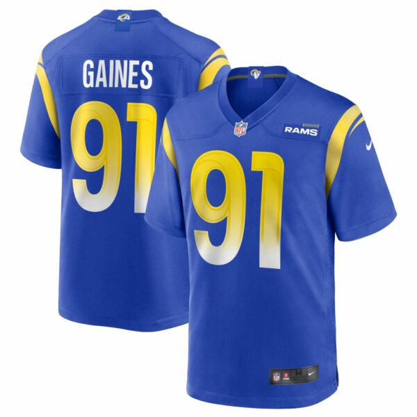 Men's Los Angeles Rams Greg Gaines Nike Royal Game Jersey
