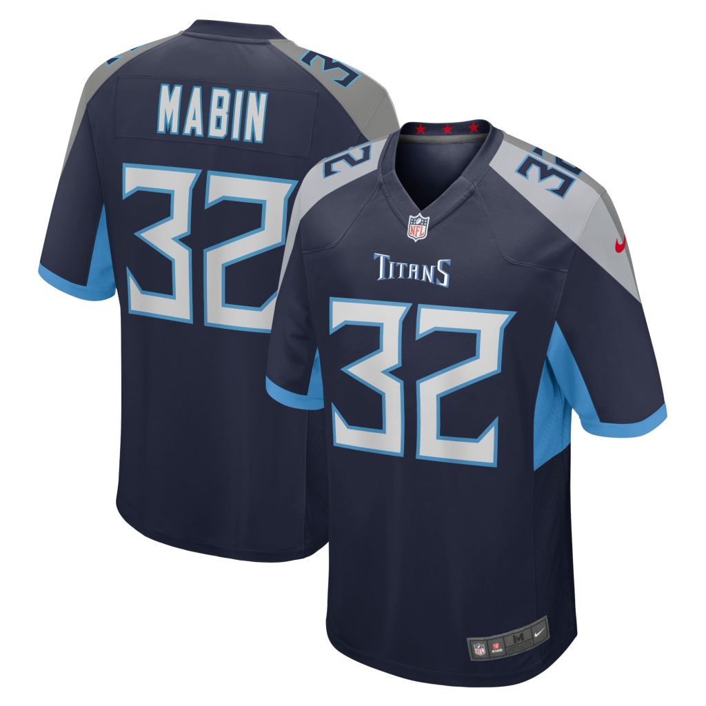 Men's Tennessee Titans Greg Mabin Nike Navy Home Game Player Jersey